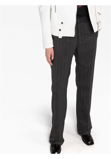 Grey pinstriped tailored trousers - women ALESSANDRA RICH | FAB3300F40731665